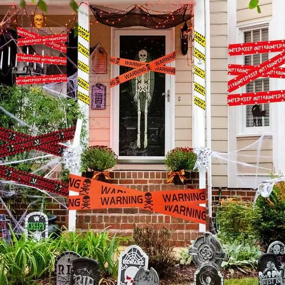 Halloween Warning Caution Tape - Decoratie lint