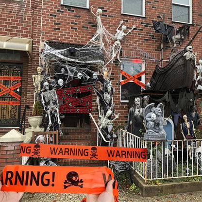 Halloween Warning Caution Tape - Decoratie lint